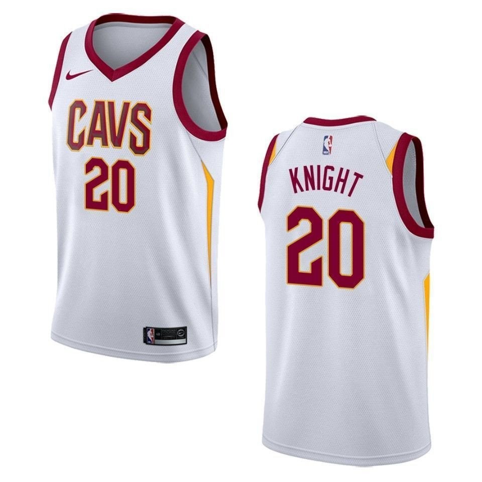 Men's Cleveland Cavaliers Brandon Knight #20 Association White Swingman Jersey