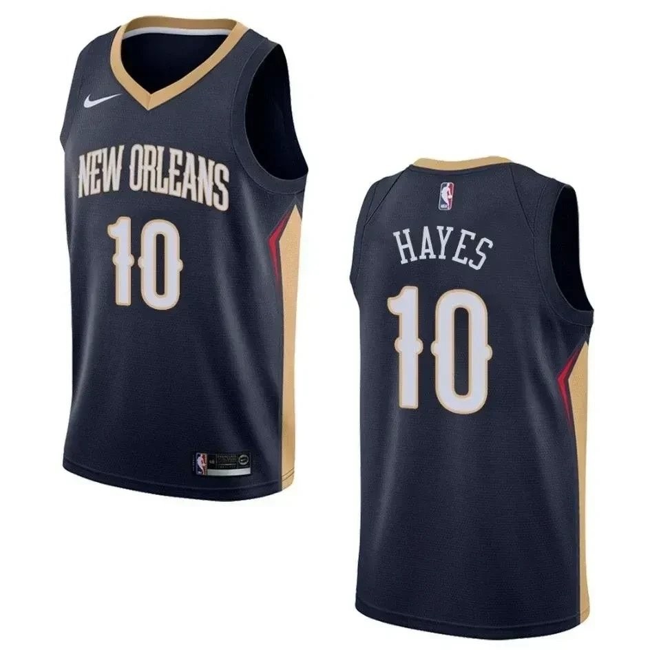 Men's New Orleans Pelicans Jaxson Hayes #10 Icon Swingman Jersey Navy