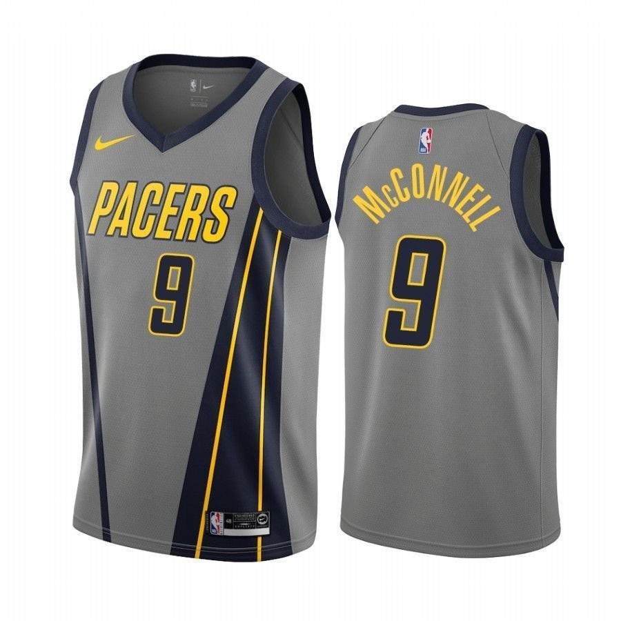 Men's Indiana Pacers T.J. McConnell #9 City Edition Basketball Jersey Multicolor