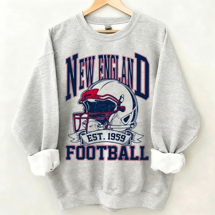 Musemora - Unisex New England Patriots Sweatshirt - Football