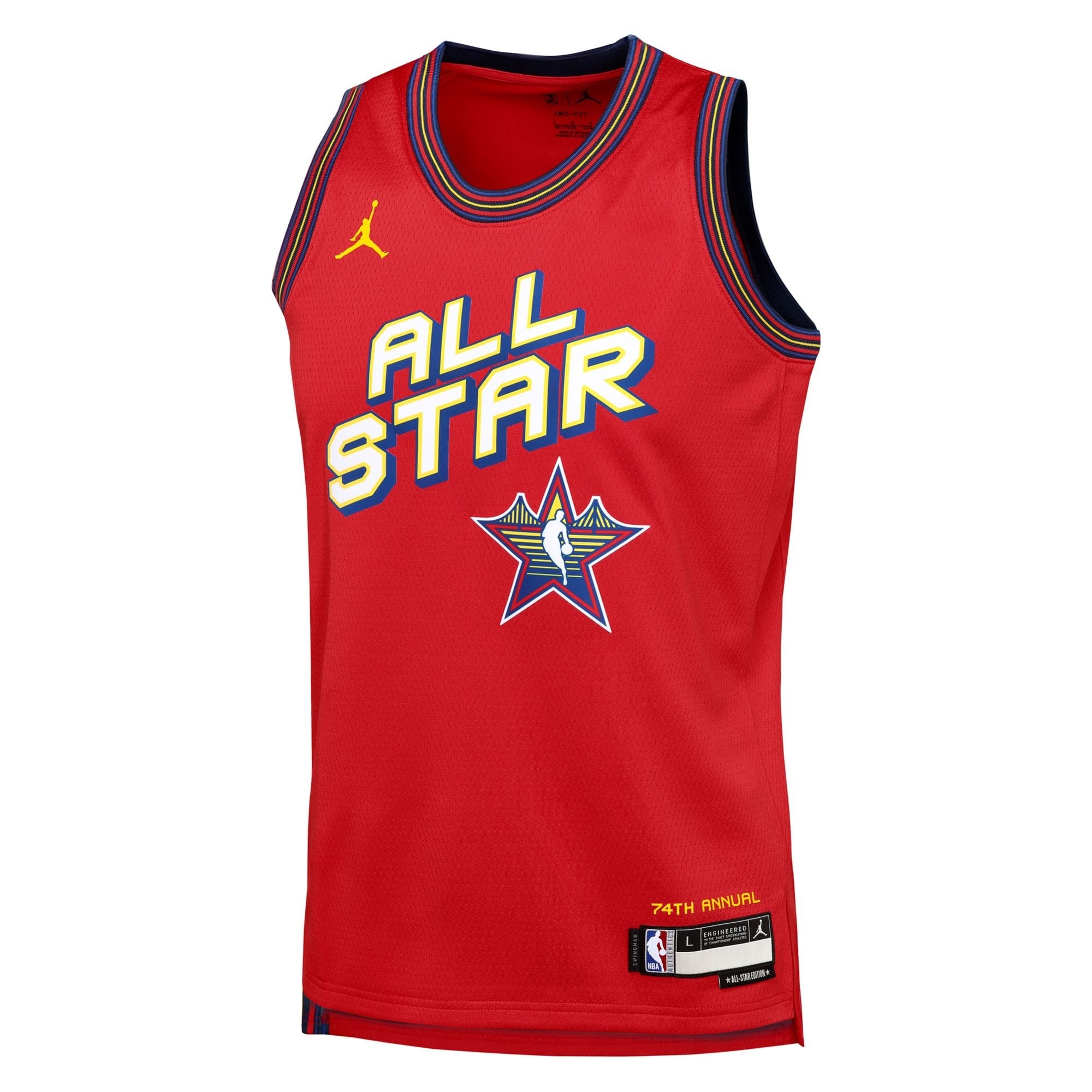 NBA Jordan Brand All Star Swingman Giannis Antetokounmpo Youth Jersey Red - Image 2
