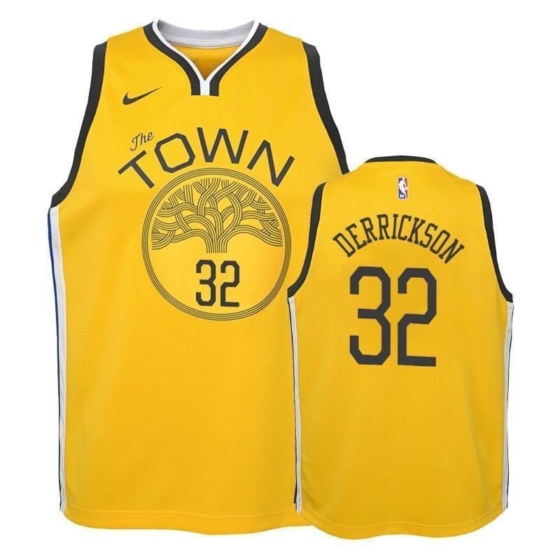 Youth Warriors Marcus Derrickson #32 Earned Yellow Jersey - Unisex