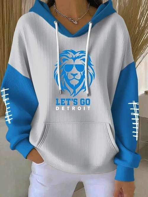 Musemora - Women's Detroit Lions Hoodie - Football