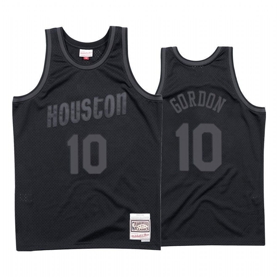 Men's Houston Rockets Eric Gordon #10 Black Tonal Jersey