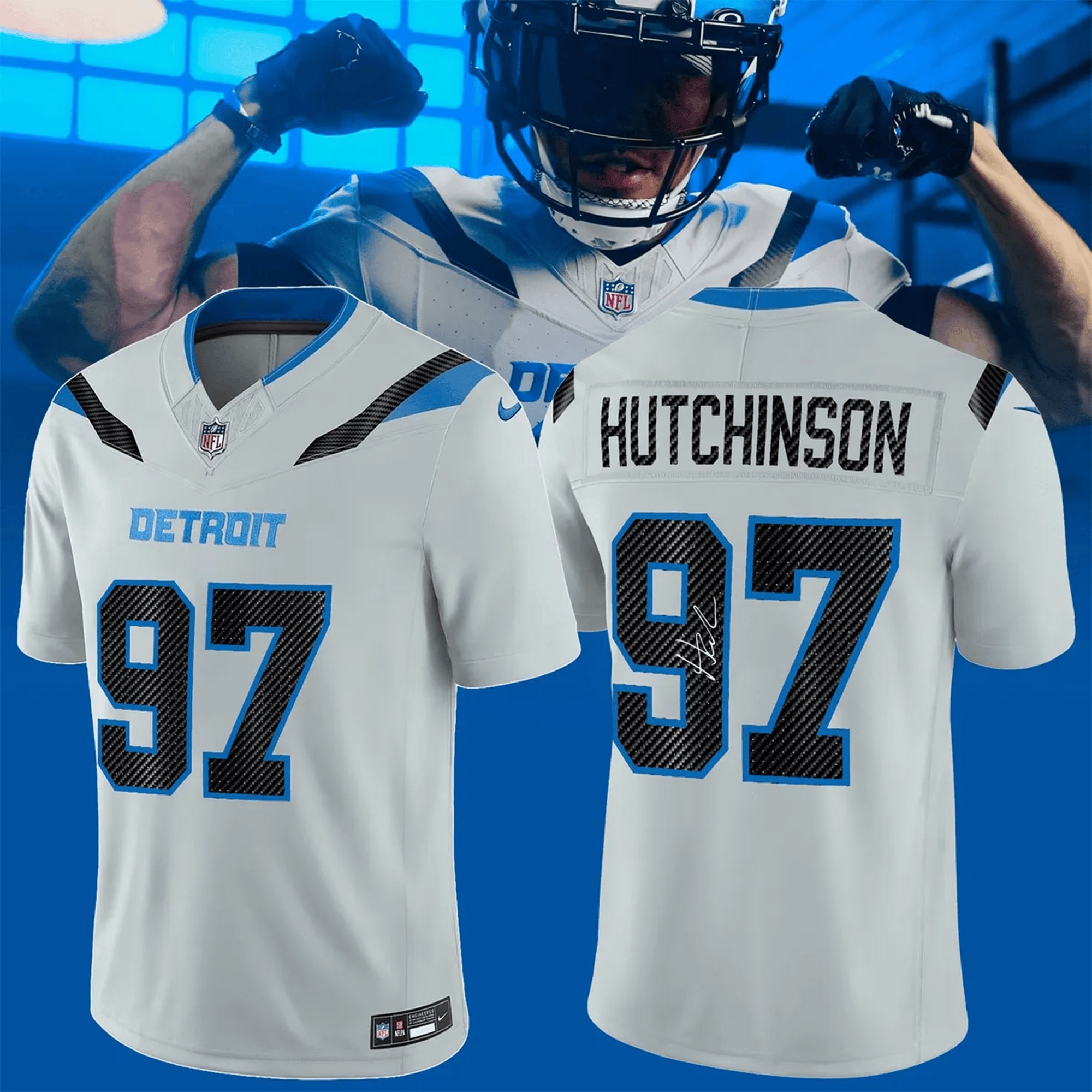Musemora - Unisex Detroit Lions Jersey
