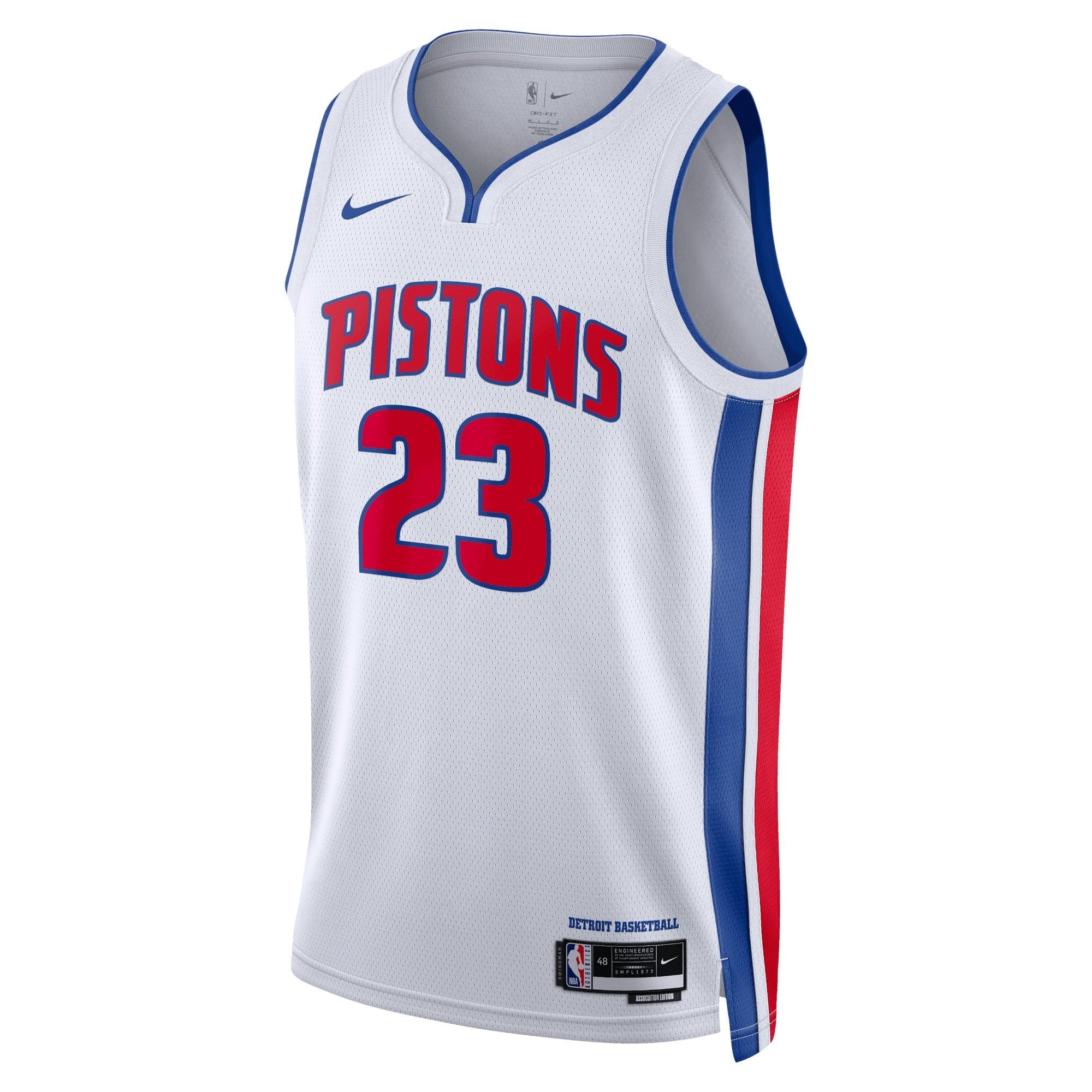 Detroit Pistons Association Edition Swingman Jersey White Jaden Ivey Unisex