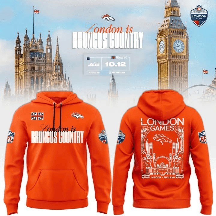 Musemora - Unisex Denver Broncos Hoodie - Game Day Football