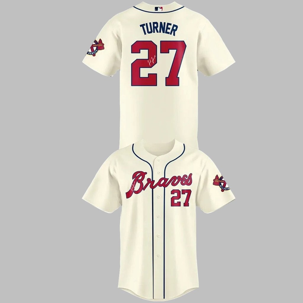 Atlanta Braves Legend Ted Turner Baseball Jersey