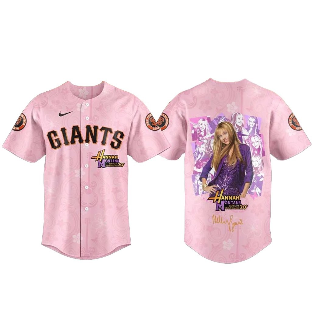 San Francisco Giants x Hannah Montana 20th Anniversary Baseball Jersey