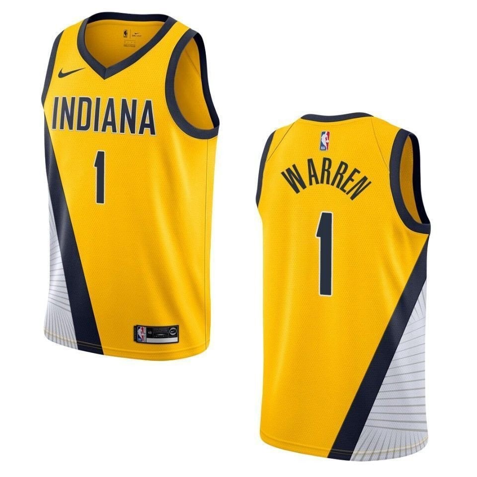 Men's Indiana Pacers T.J. Warren Statement Edition Swingman Jersey Yellow