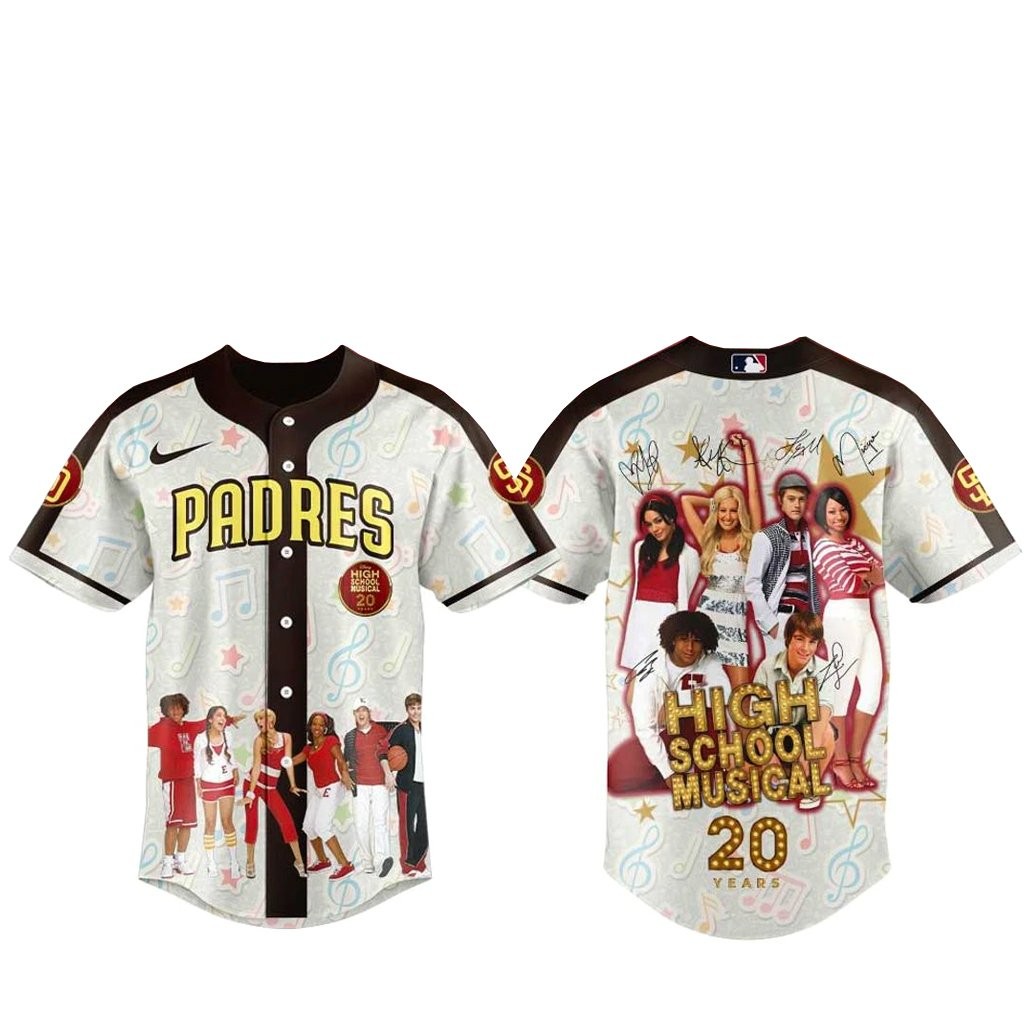 San Diego Padres x 20th Anniversary High School Musical Baseball Jersey