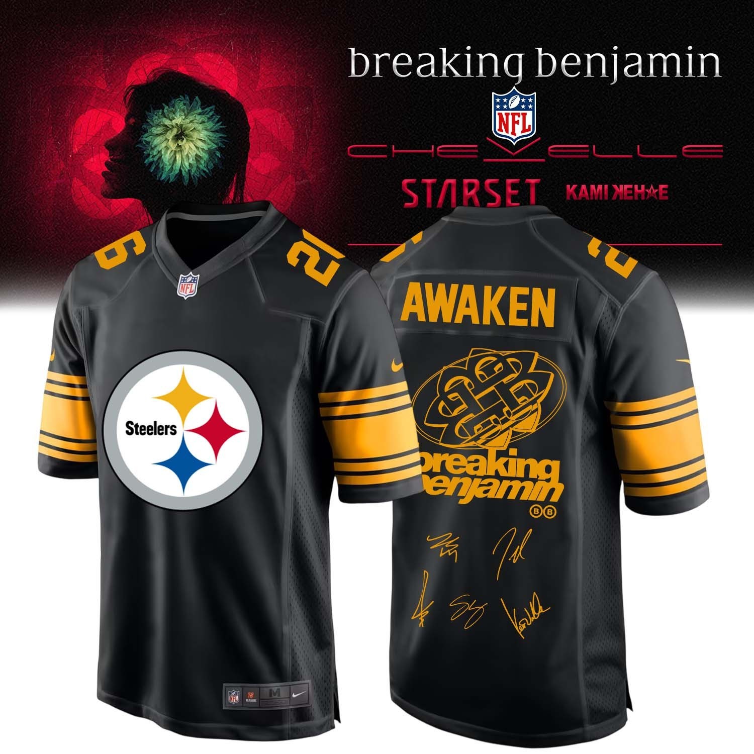 Musemora - Unisex Pittsburgh Steelers Jersey