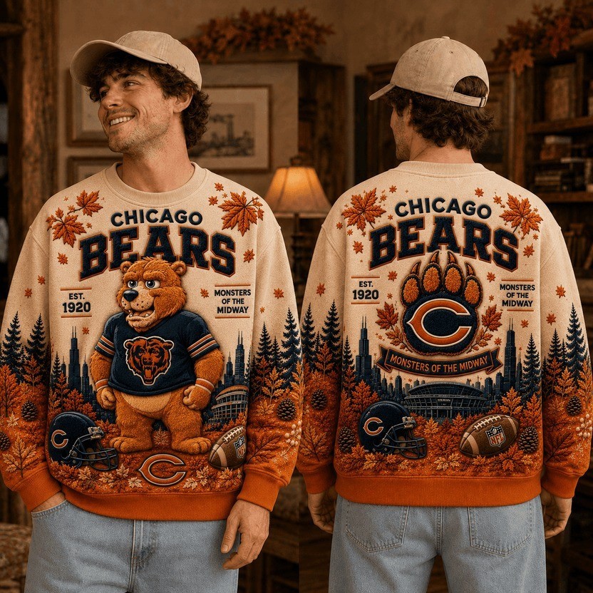 Musemora - Unisex Chicago Bears Sweatshirt - Football
