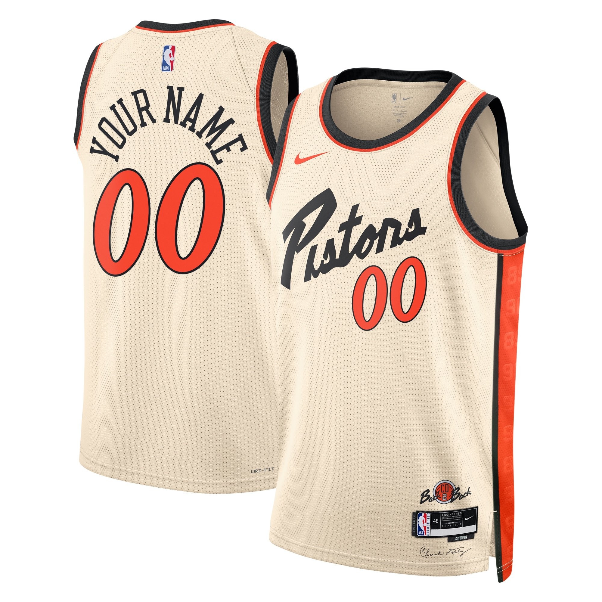 Detroit Pistons City Edition Swingman Jersey 2024 Custom Unisex Multicolor