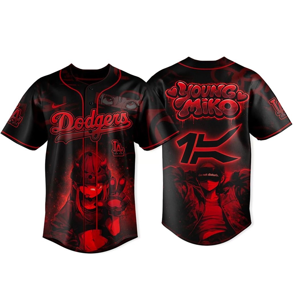 Los Angeles Dodgers x Young Miko Late Checkout Tour 2026 Baseball Jersey