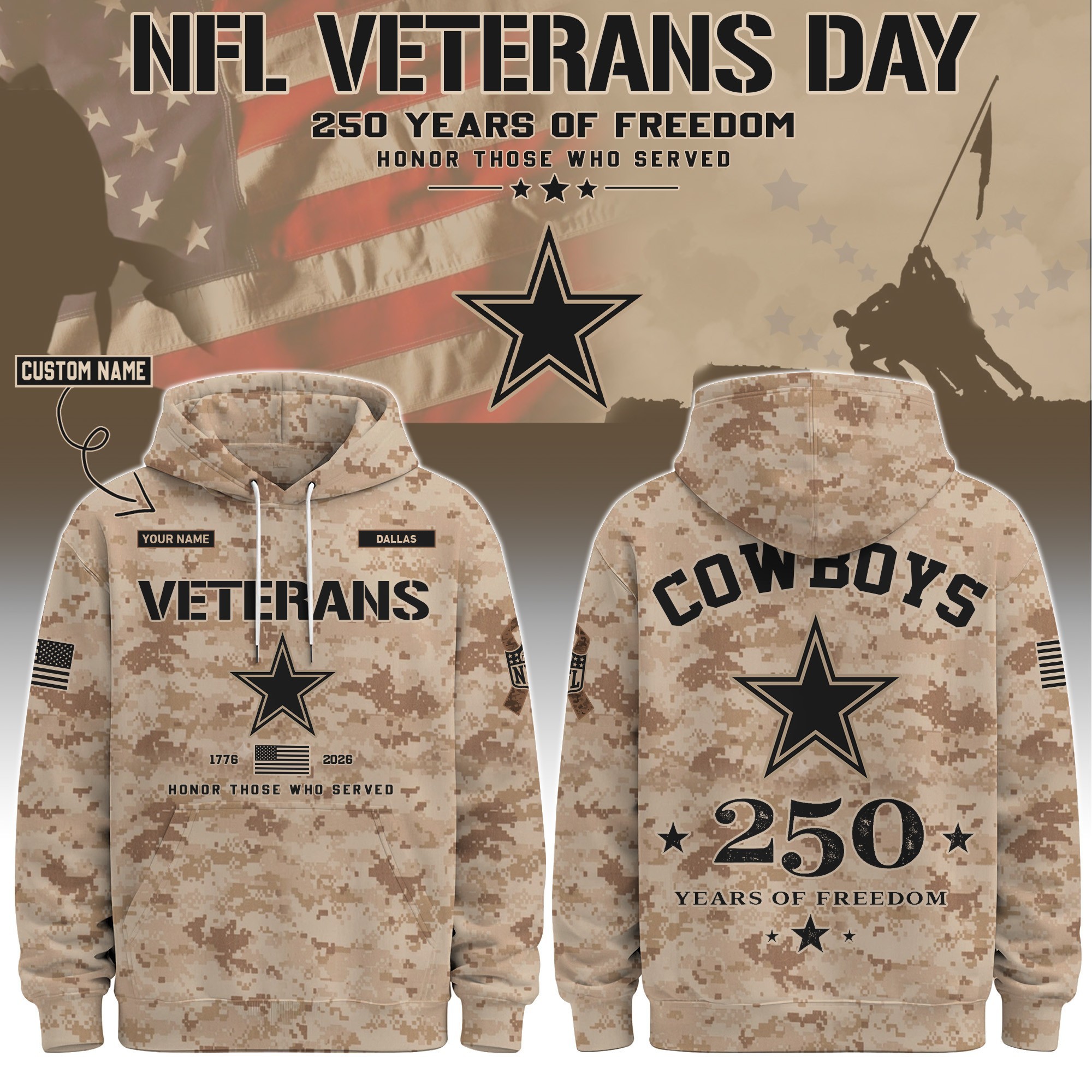 Musemora - Unisex Dallas Cowboys Hoodie - Football