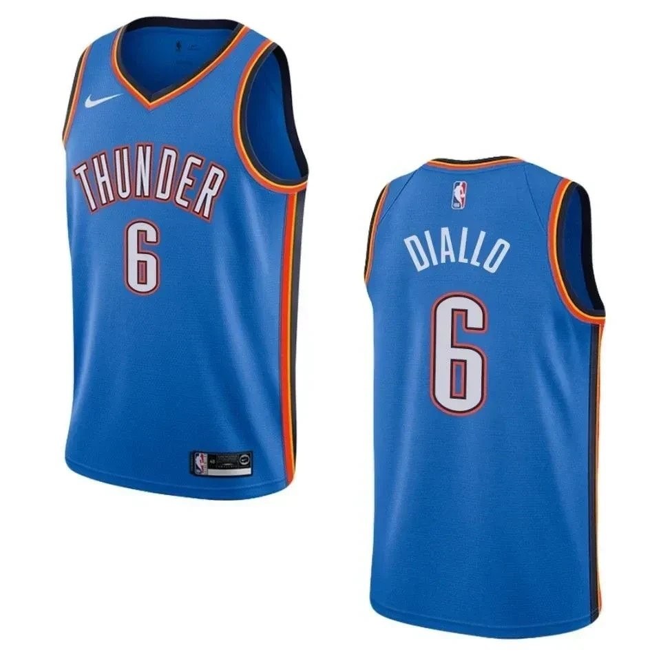 Men's Oklahoma City Thunder 6 Hamidou Diallo Icon Swingman Jersey Blue