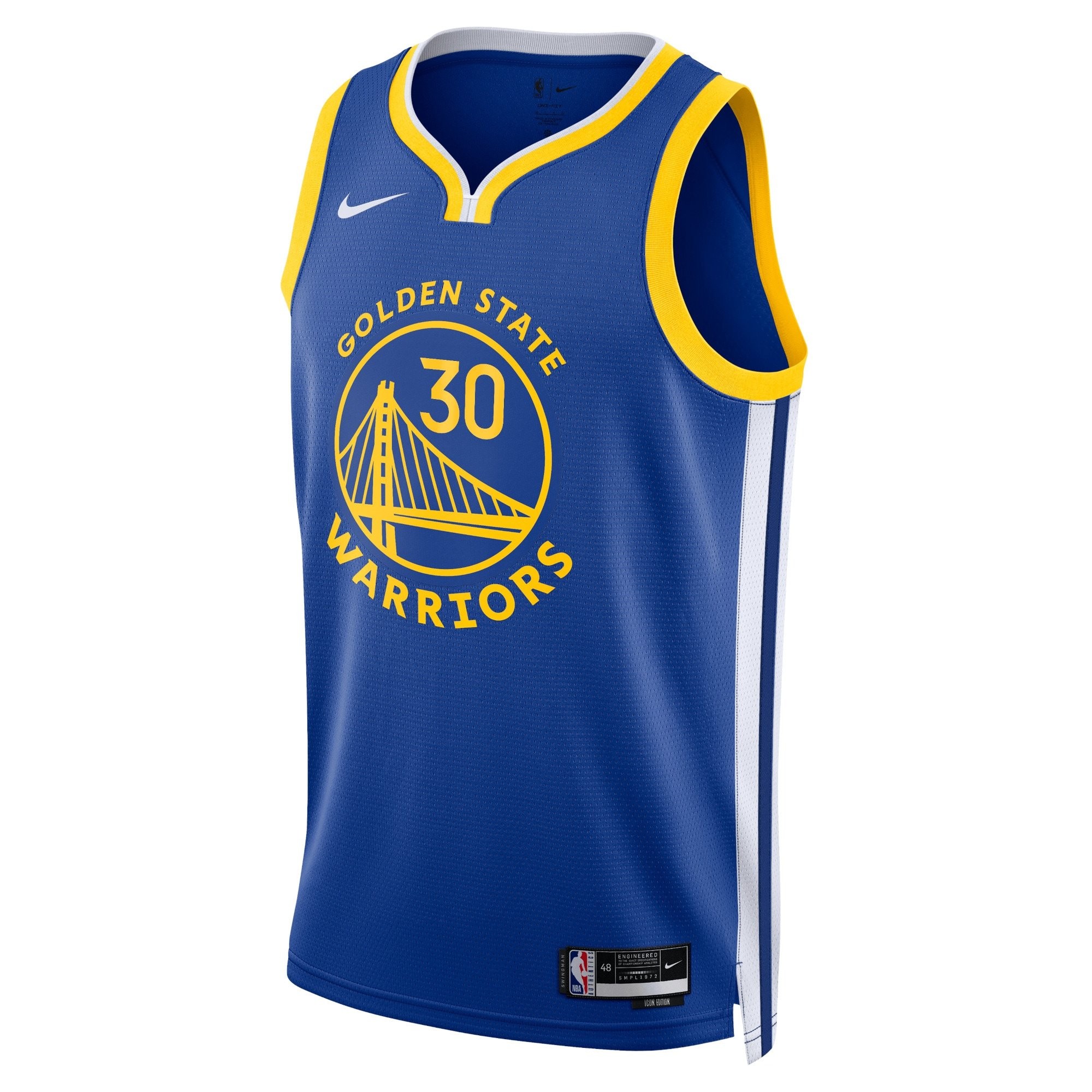 Golden State Warriors Icon Edition Swingman Jersey Royal Stephen Curry Unisex