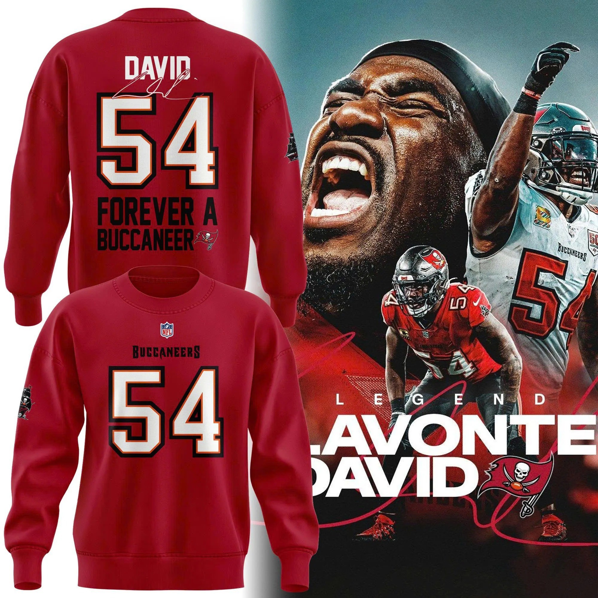 Musemora - Unisex Tampa Bay Buccaneers Sweatshirt - Fan Gear