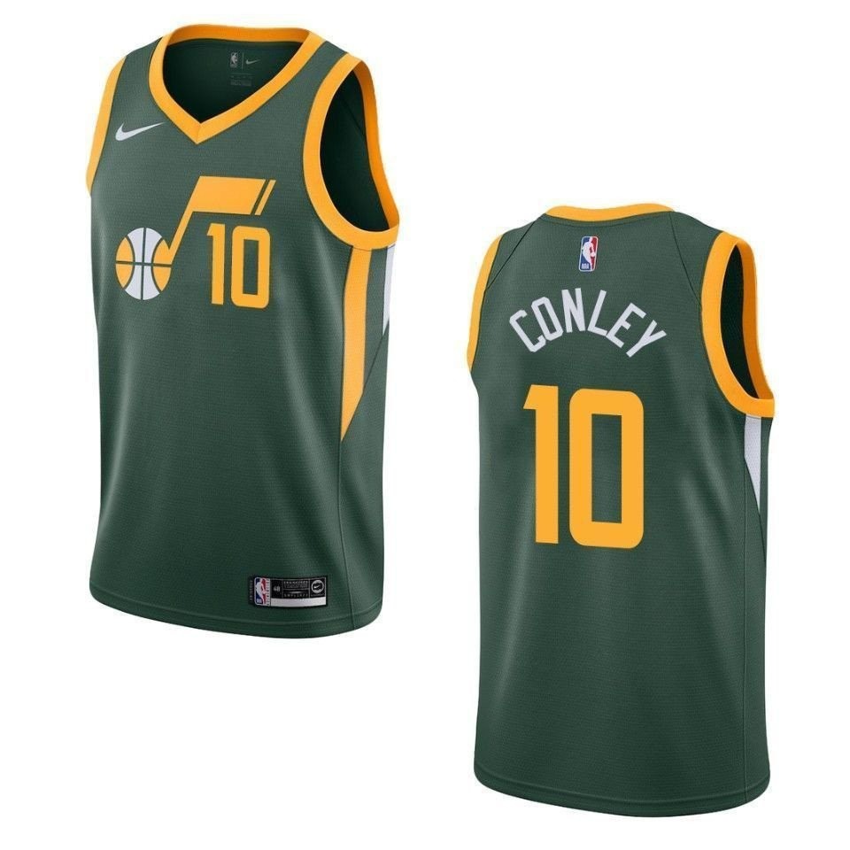 Men's Utah Jazz Mike Conley #10 Earned Swingman Jersey Green