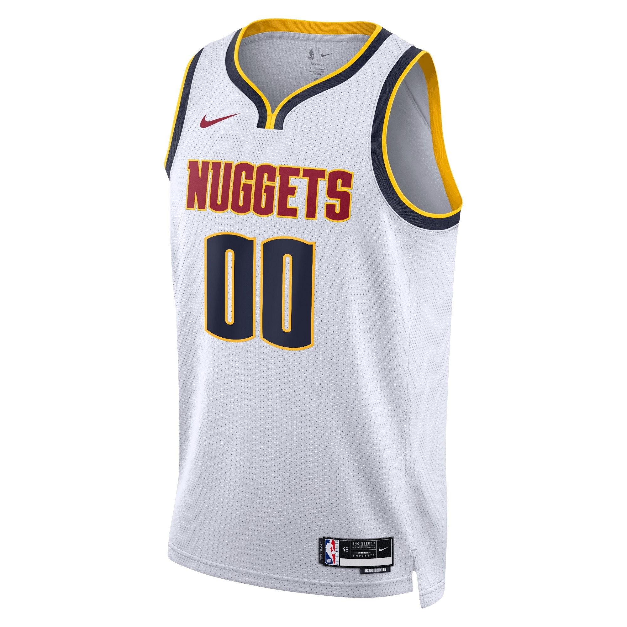 Denver Nuggets Association Swingman Custom Jersey Unisex Multicolor