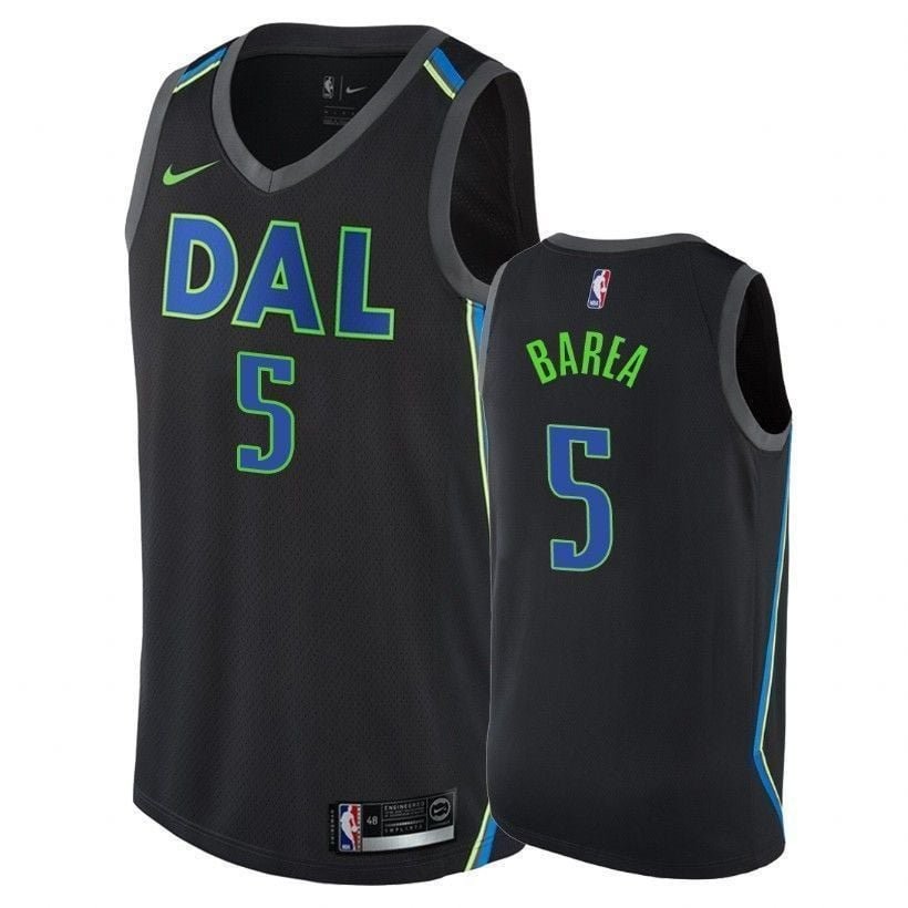 Mavericks Male J.j. Barea 5 City Black Jersey