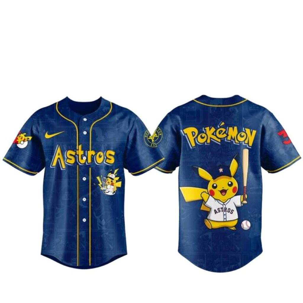 Houston Astros x Pokemon 2026 Baseball Jersey Version 2