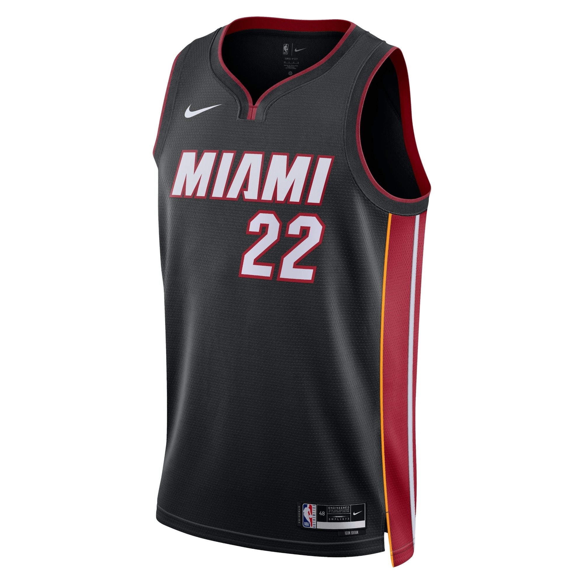 Miami Heat Icon Edition Swingman Jersey Black Jimmy Butler Unisex