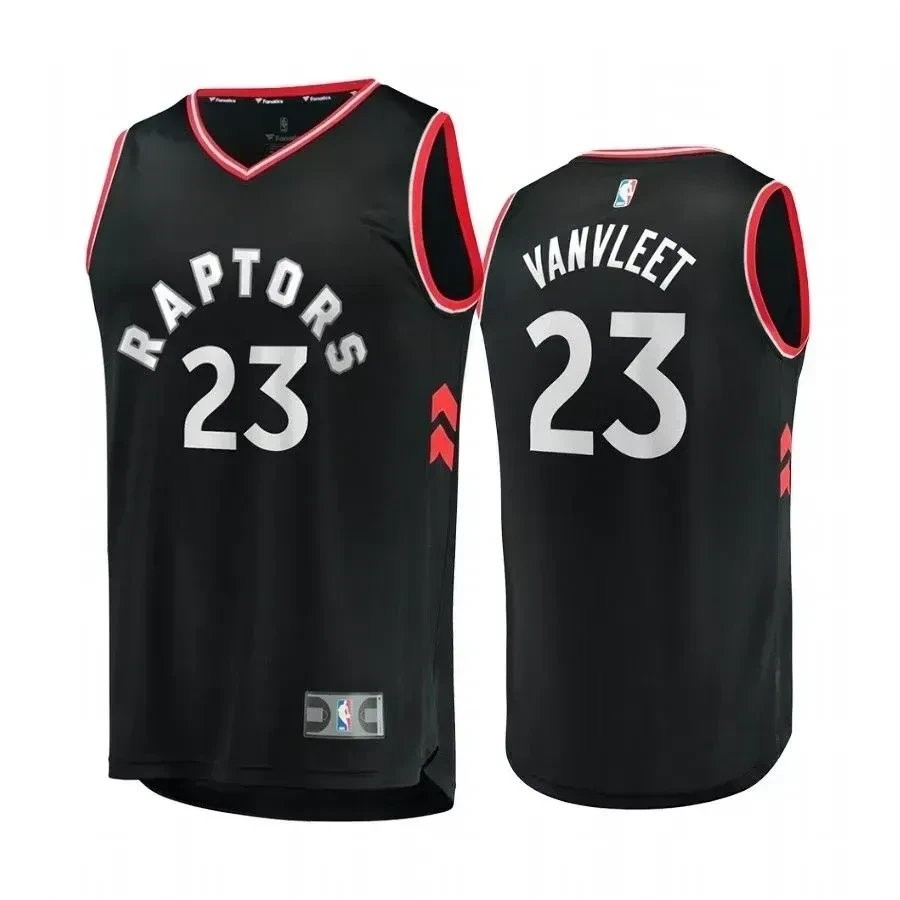 Men's Toronto Raptors Fred VanVleet Black Statement Jersey S-3XL Polyester