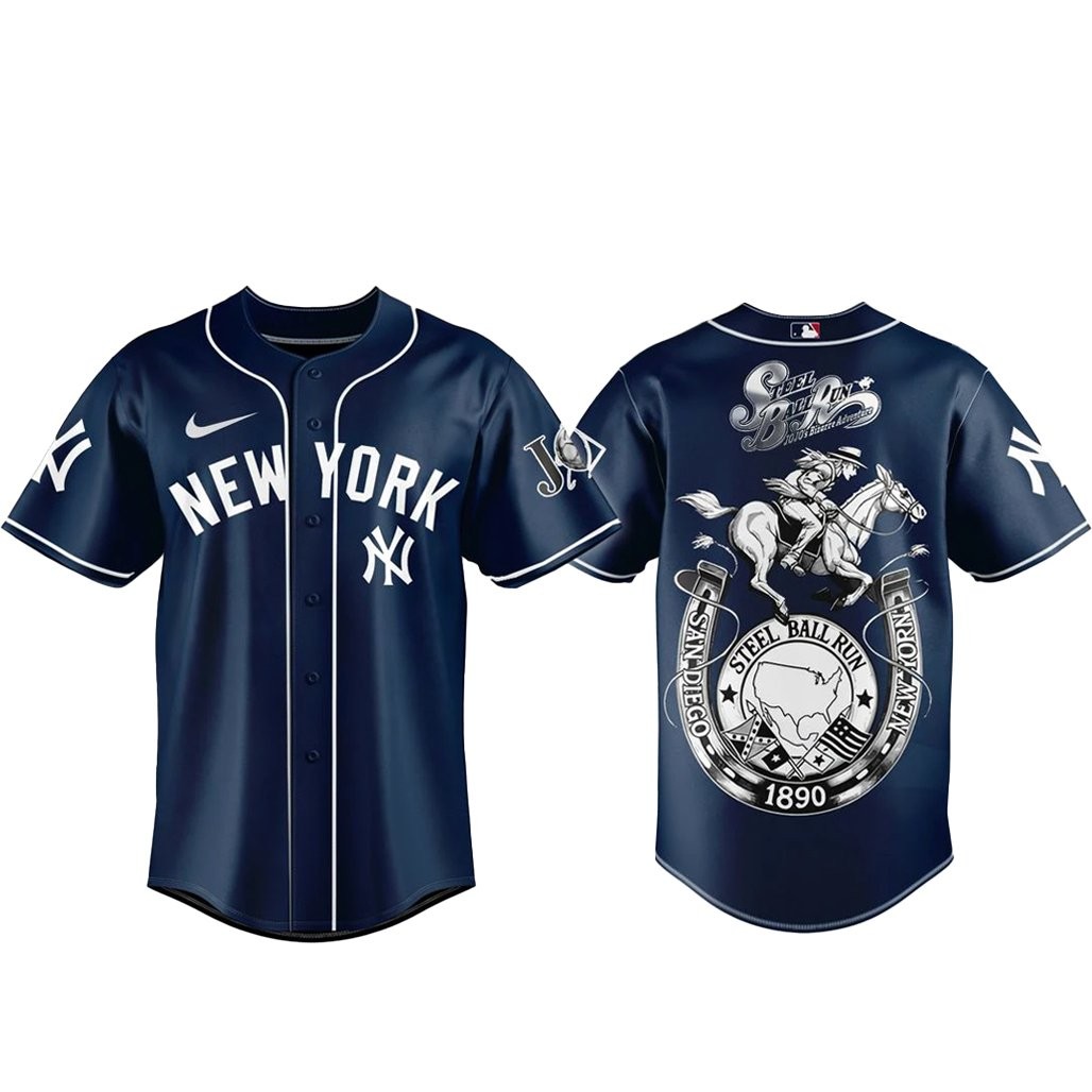 New York Yankees x Steel Ball Run 2026 Baseball Jersey Version 1
