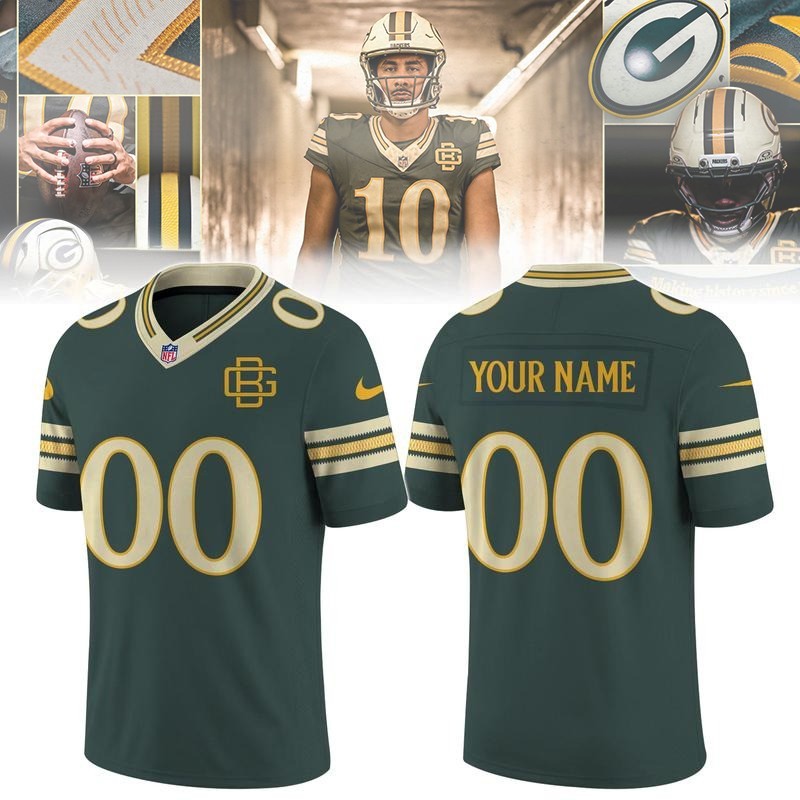Musemora - Unisex Green Bay Packers Jersey - Football Fan Gear