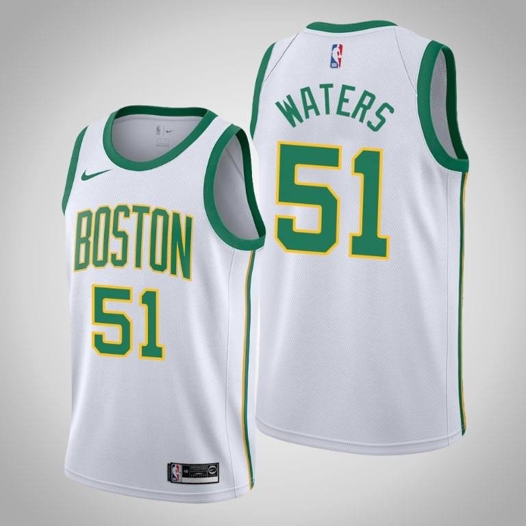 Men's Boston Celtics Tremont Waters 51 White Swingman Jersey - City Edition - Men Jersey