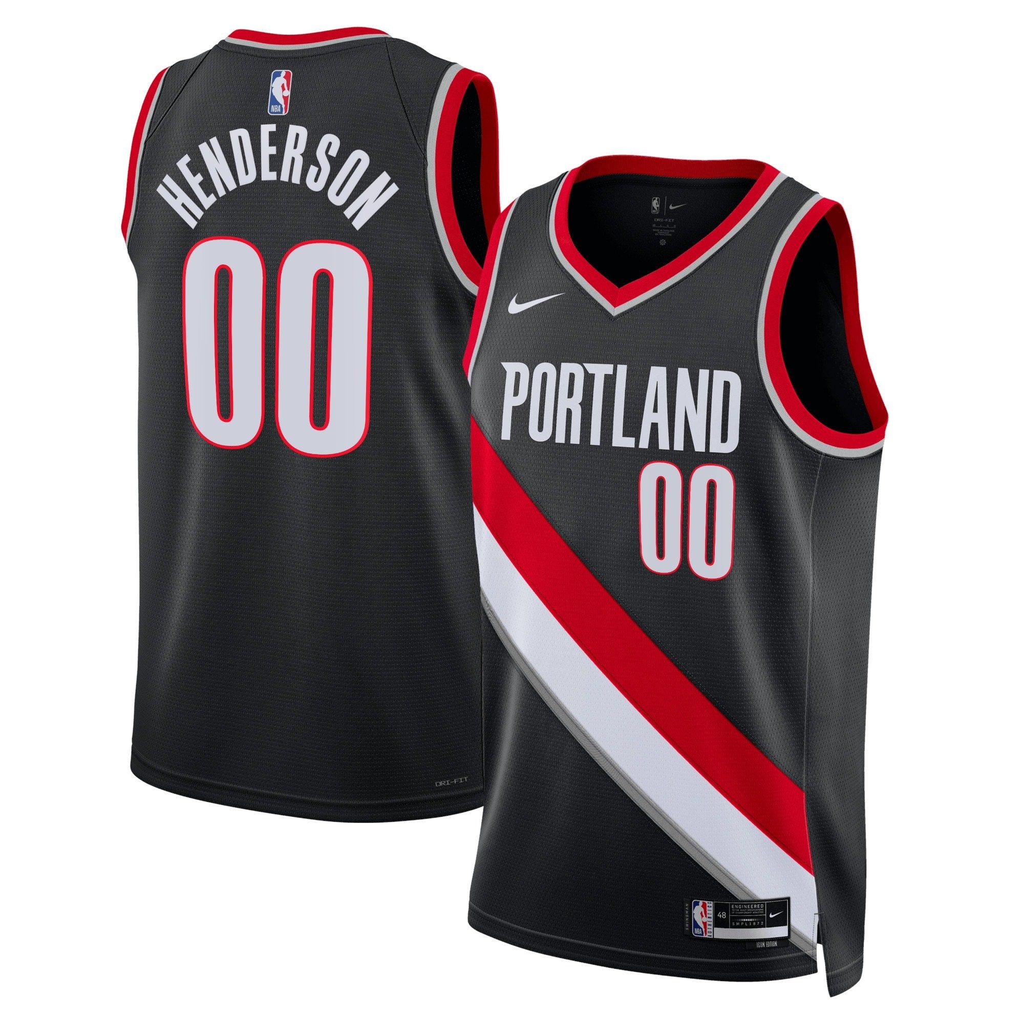 Portland Trail Blazers Scoot Henderson Swingman Jersey Black Unisex