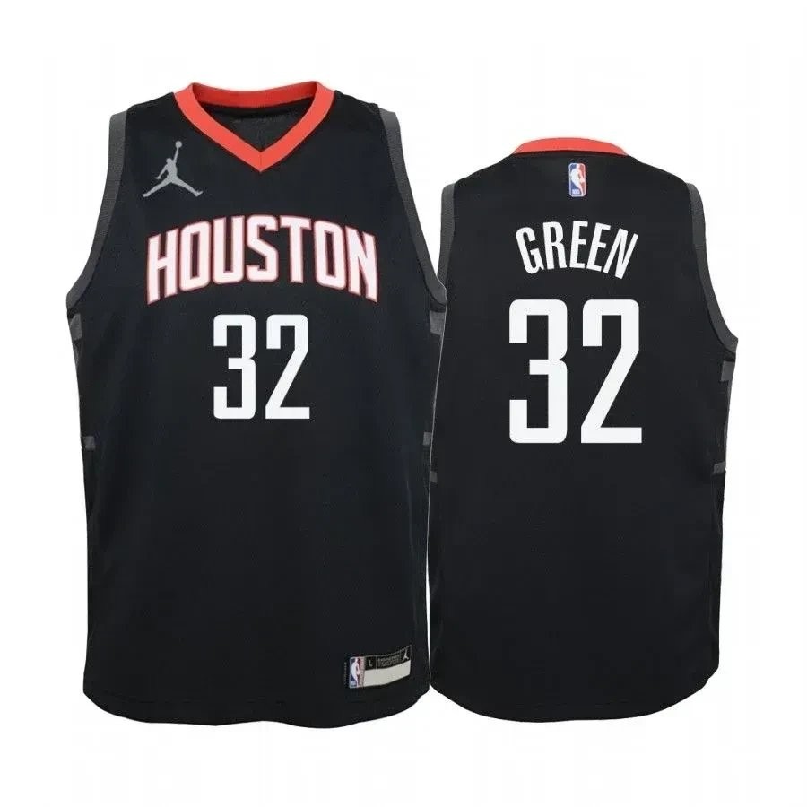 Youth Jeff Green Houston Rockets Red State Jersey Jumpman - Unisex Multicolor NBA Fan Jersey