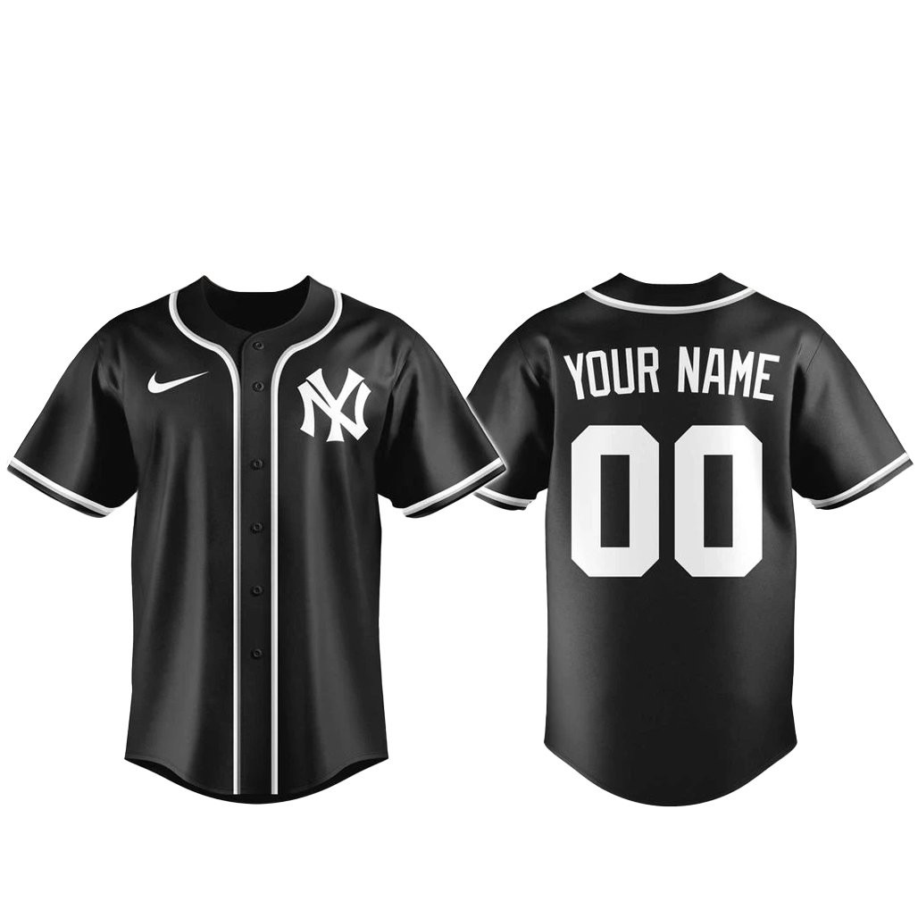 Custom Name and Number New York Yankees Blackout Built For The Night 2026 Baseball Jersey