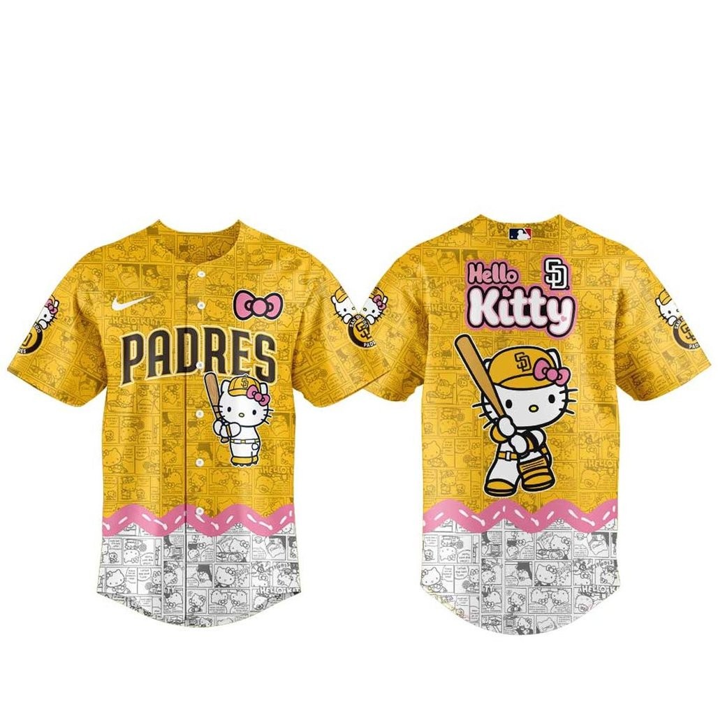 San Diego Padres Hello Kitty 2026 Homerun Charm Baseball Jersey