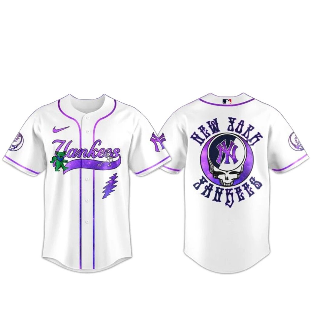 New York Yankees Grateful Dead Night 2026 Baseball Jersey