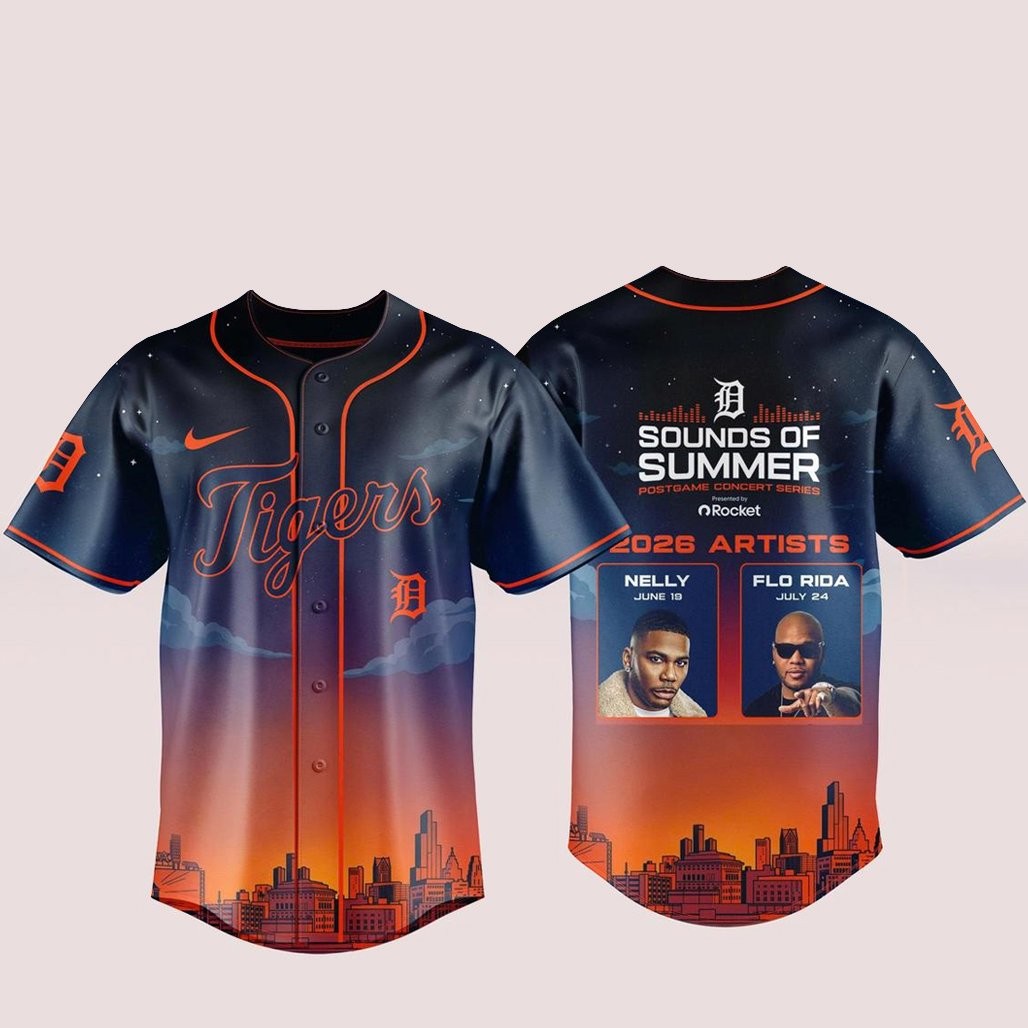 Detroit Tigers Sounds Of Summer 2026 Postgame Concert Series Baseball Jersey