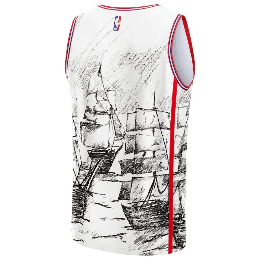 LA Clippers NBA & KidSuper Studios Unisex Hometown Jersey - Gray - Image 2