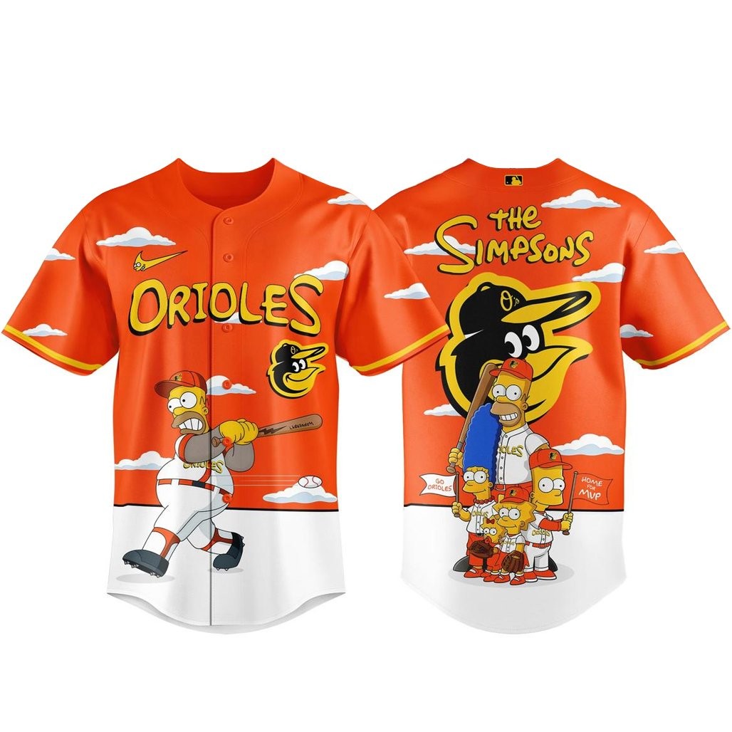 Baltimore Orioles x The Simpsons 2026 Major Gameday Baseball Jersey