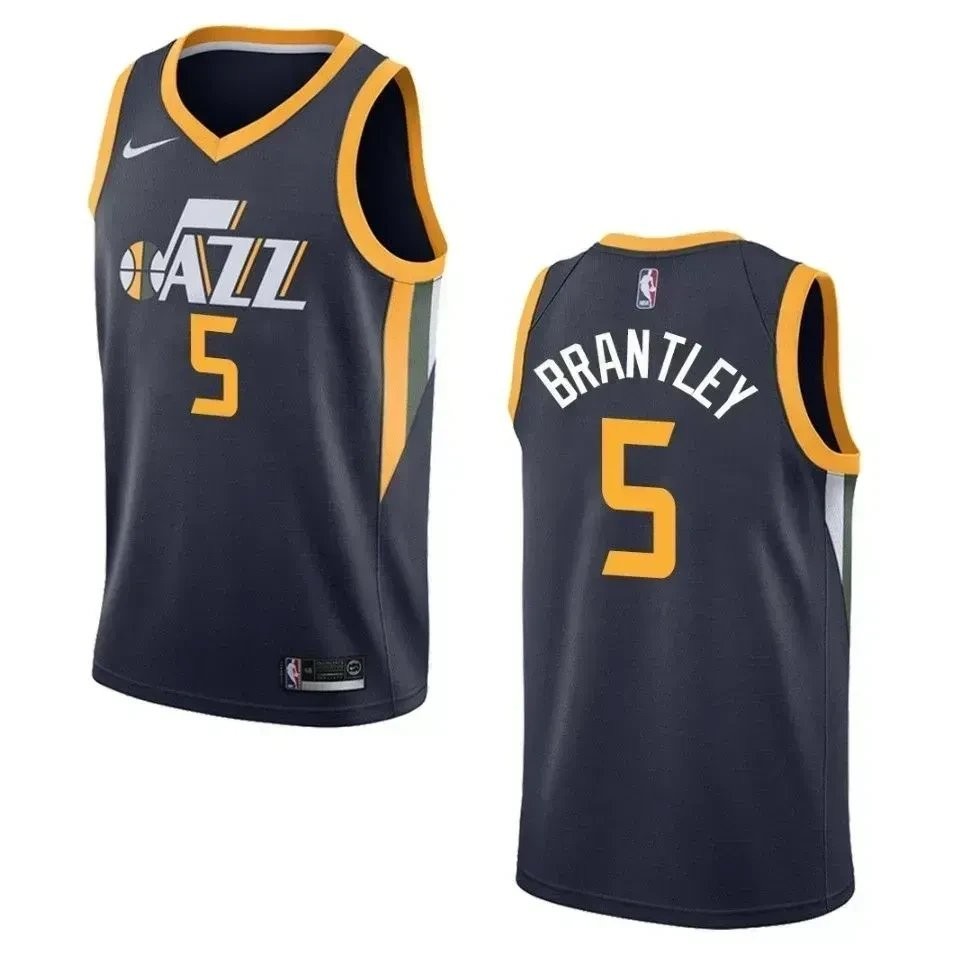 Men's Utah Jazz Jarrell Brantley Icon Swingman Jersey Navy S-3XL