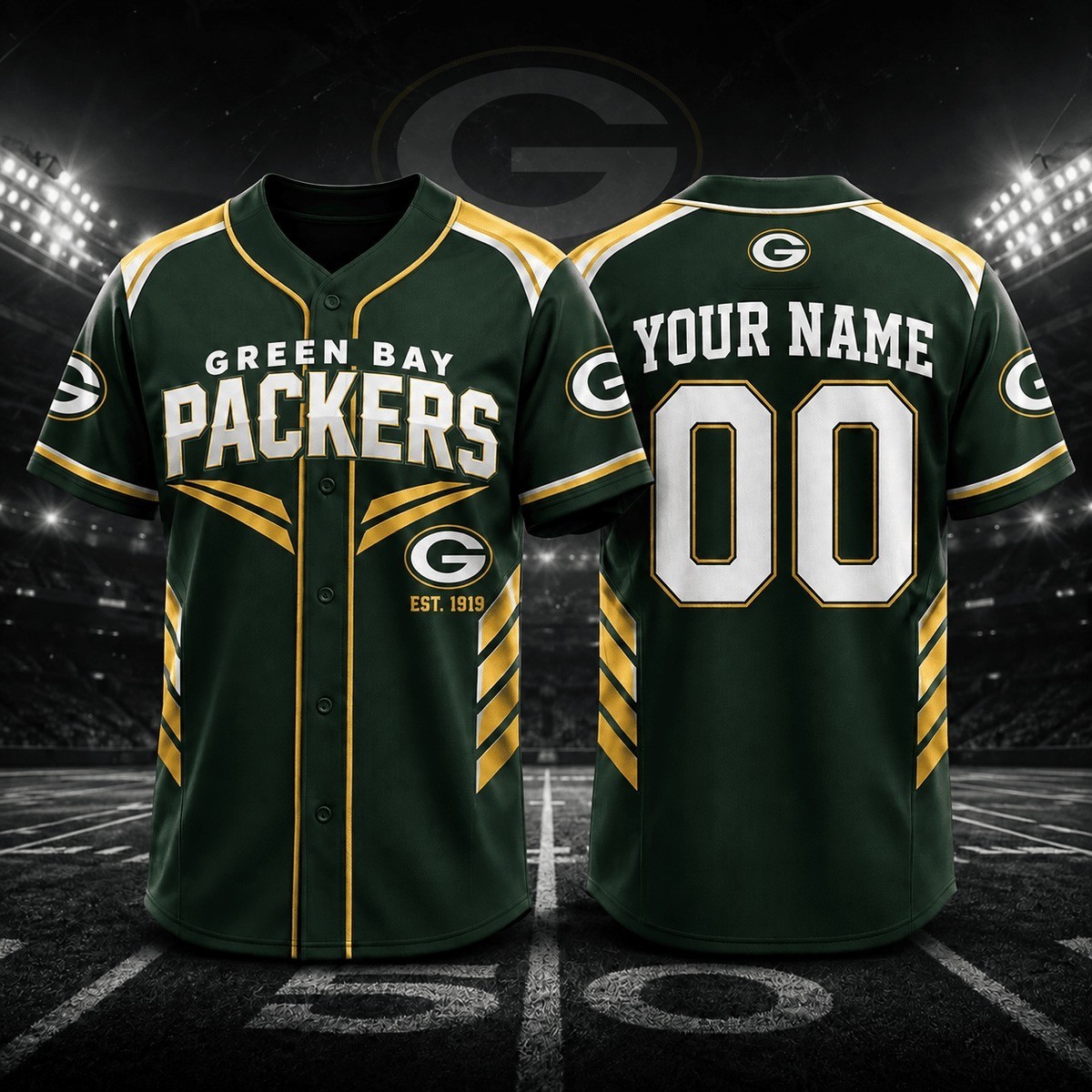Musemora - Unisex Green Bay Packers Jersey - Game Day