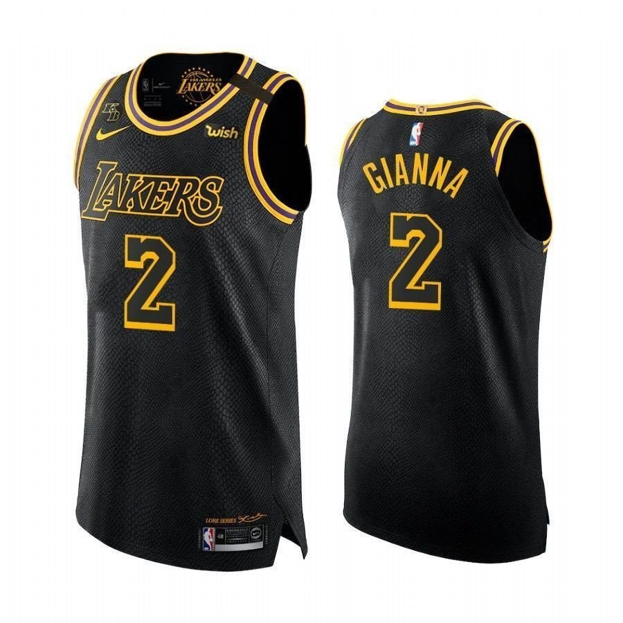 La Lakers Gianna Bryant 2 Black Mamba Inspired City Jersey