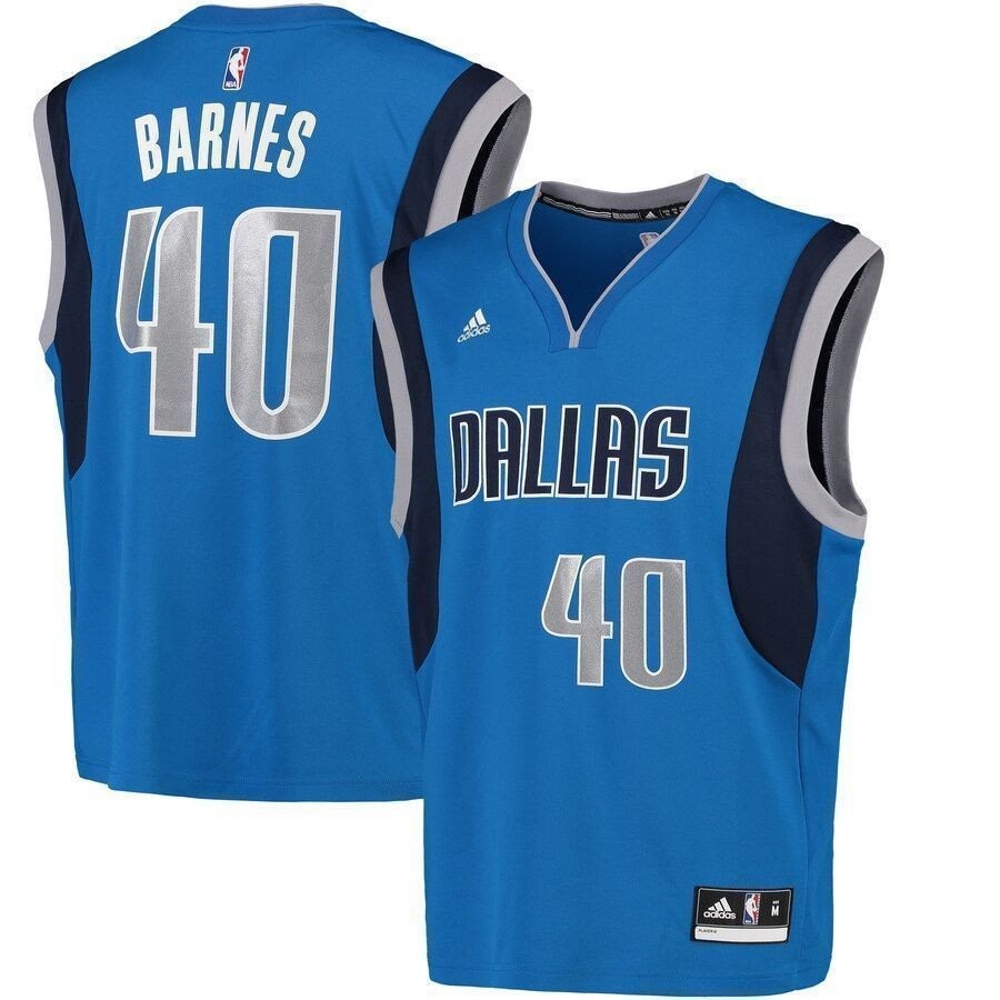 Harrison Barnes Dallas Mavericks Jersey Blue Unisex Adult Sizes S-3XL