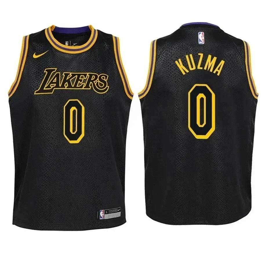Youth Lakers Kyle Kuzma 0 City Edition Black Jersey