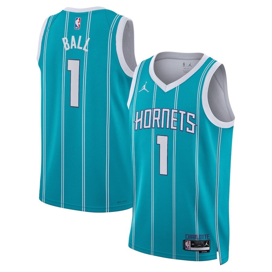 LaMelo Ball 1 Charlotte Hornets Unisex Swingman Jersey Icon Edition Teal