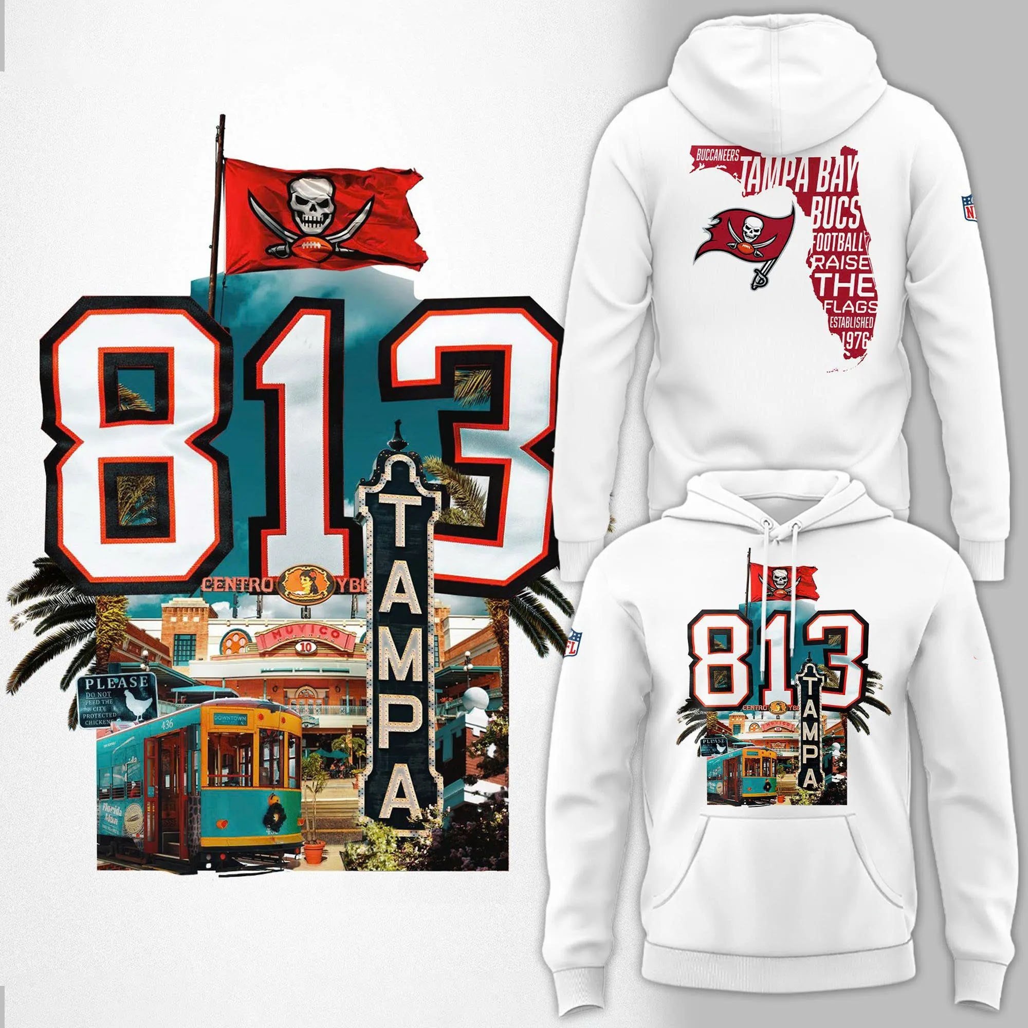 Musemora - Unisex Tampa Bay Buccaneers Hoodie - Football