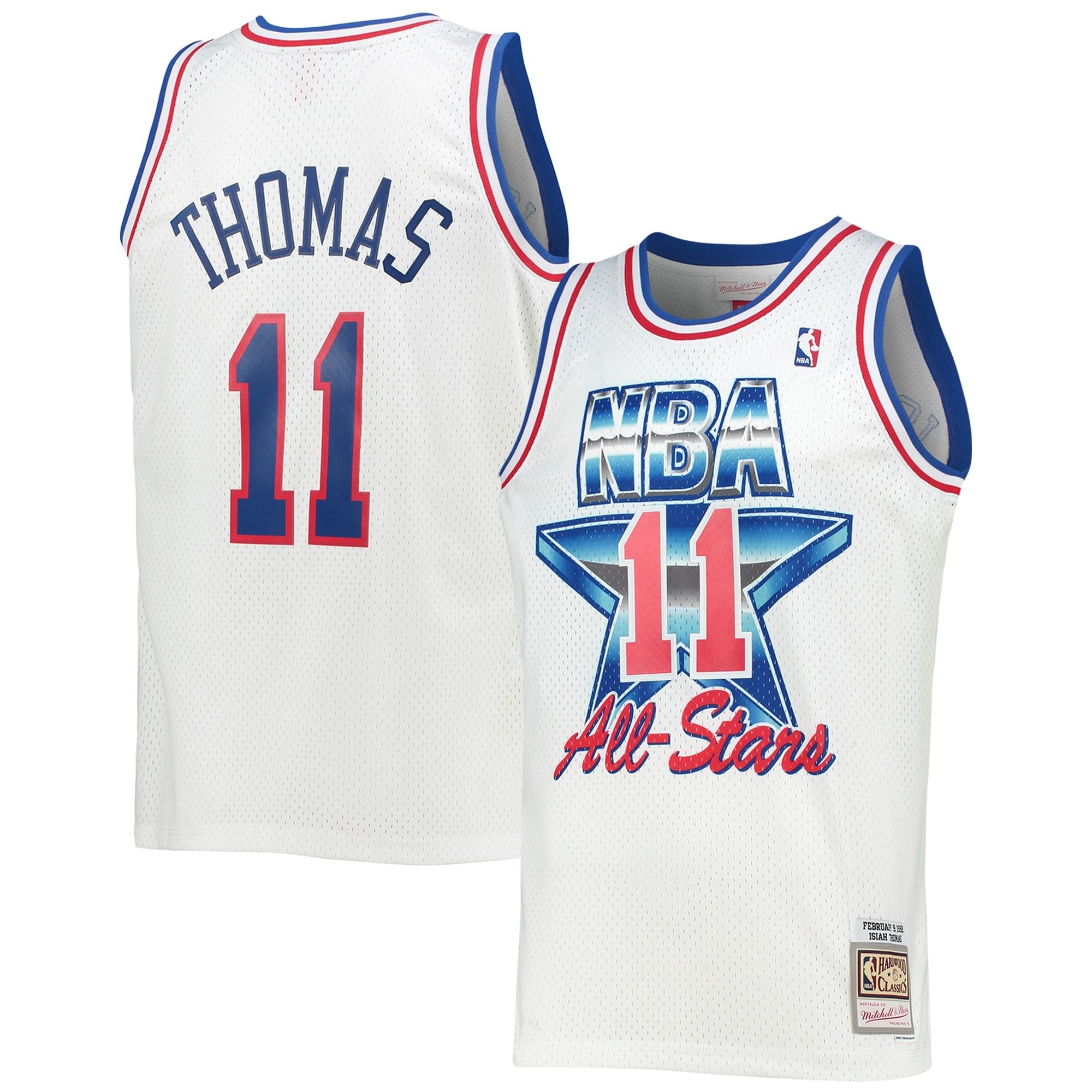 Men's Mitchell & Ness Isiah Thomas White Eastern Conference 1992 NBA All-Star Swingman Jersey