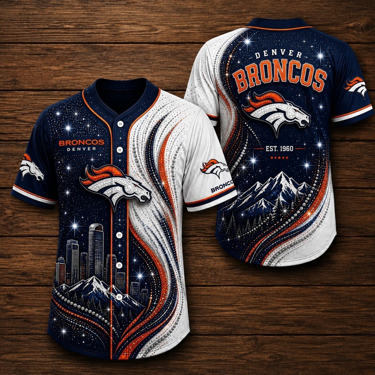 Musemora - Unisex Denver Broncos Jersey - Football