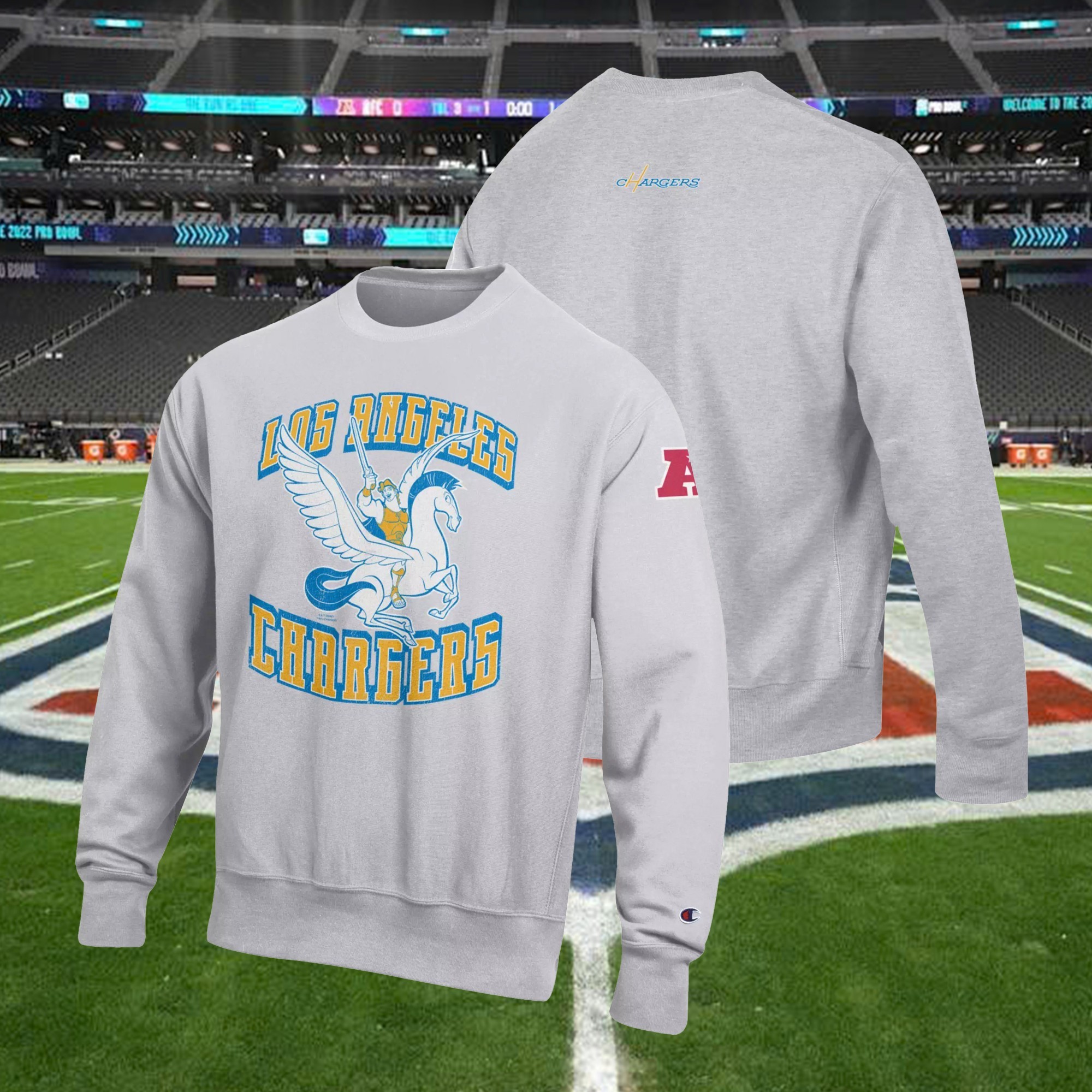 Musemora - Unisex Los Angeles Chargers Sweatshirt - Fan Gear